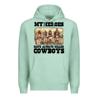 Seafoam my heroes have always killed cowboys retro Premium Hoodie - linhVisuals