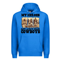 True Royal my heroes have always killed cowboys retro Premium Hoodie - linhVisuals