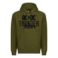 Army Green thunderstruck Premium Hoodie - linhVisuals