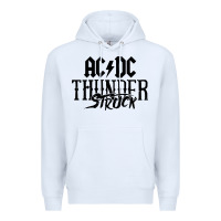 White thunderstruck Premium Hoodie - linhVisuals