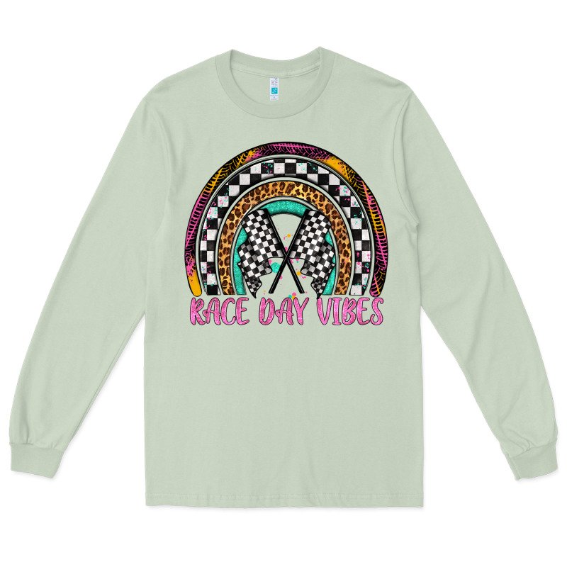 Race Day Vibes Rainbow Long Sleeve Tee by Artiststas | Teevron