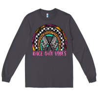 Smoke race day vibes rainbow Long Sleeve Tee - Artiststas