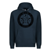 Navy some girls wander by mistake Premium Hoodie - linhVisuals