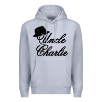 Heather Grey charlie wilson music Premium Hoodie - linhVisuals
