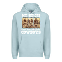 Blue Mist my heroes have always killed cowboys retro Premium Hoodie - linhVisuals