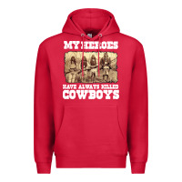 Cardinal my heroes have always killed cowboys retro Premium Hoodie - linhVisuals