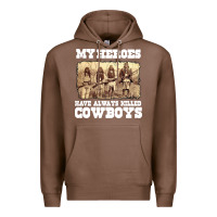 Chestnut my heroes have always killed cowboys retro Premium Hoodie - linhVisuals