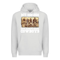 Dove Grey my heroes have always killed cowboys retro Premium Hoodie - linhVisuals