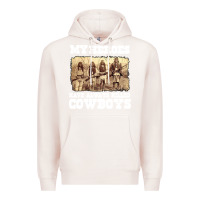 Pale Pink my heroes have always killed cowboys retro Premium Hoodie - linhVisuals