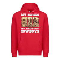 Red my heroes have always killed cowboys retro Premium Hoodie - linhVisuals