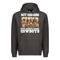 Smoke my heroes have always killed cowboys retro Premium Hoodie - linhVisuals