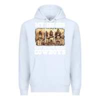 White my heroes have always killed cowboys retro Premium Hoodie - linhVisuals