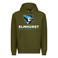 Army Green elmhurst university Premium Hoodie - linhVisuals