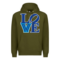 Army Green villanova love Premium Hoodie - linhVisuals