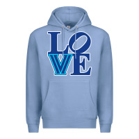 Colony Blue villanova love Premium Hoodie - linhVisuals