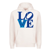 Pale Pink villanova love Premium Hoodie - linhVisuals