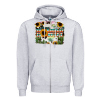 Heather Grey Howdy Serape And Sunflower Zipper Hoodie - RanaPortraitStore