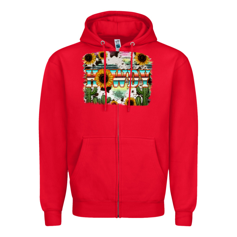 Howdy Serape And Sunflower Zipper Hoodie by RanaPortraitStore | Teevron