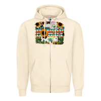 Sandshell Howdy Serape And Sunflower Zipper Hoodie - RanaPortraitStore