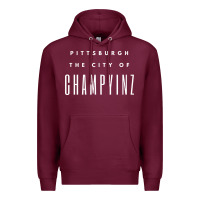 Burgundy pittsburgh city of champyinz steel city Premium Hoodie - linhVisuals