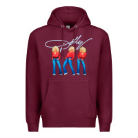 Burgundy dolly musician Premium Hoodie - linhVisuals