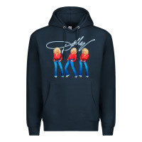 Navy dolly musician Premium Hoodie - linhVisuals