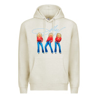 Oatmeal Heather dolly musician Premium Hoodie - linhVisuals