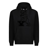 Black yale vintage Premium Hoodie - linhVisuals