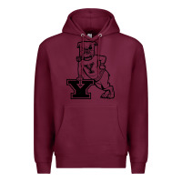 Burgundy yale vintage Premium Hoodie - linhVisuals