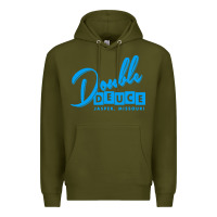 Army Green double deuce bar Premium Hoodie - linhVisuals