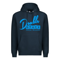 Navy double deuce bar Premium Hoodie - linhVisuals