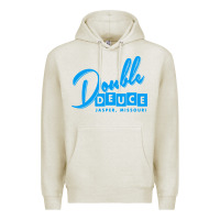 Oatmeal Heather double deuce bar Premium Hoodie - linhVisuals