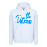 White double deuce bar Premium Hoodie - linhVisuals