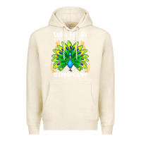 Tofu peacock inspired beautiful color bird (3) Premium Hoodie - linhVisuals