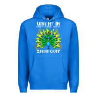 True Royal peacock inspired beautiful color bird (3) Premium Hoodie - linhVisuals