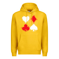 Lemon playing cards poker heart spade club Premium Hoodie - linhVisuals