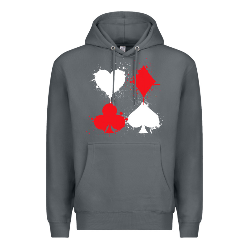 Playing Cards Poker Heart Spade Club Premium Hoodie by linhVisuals | Teevron