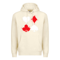 Sandshell playing cards poker heart spade club Premium Hoodie - linhVisuals