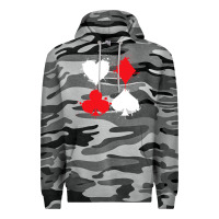 Slate Camo playing cards poker heart spade club Premium Hoodie - linhVisuals
