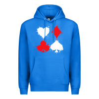 True Royal playing cards poker heart spade club Premium Hoodie - linhVisuals