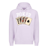 Lilac poker all in royal flush lucky casino Premium Hoodie - linhVisuals