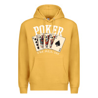 Mustard poker all in royal flush lucky casino Premium Hoodie - linhVisuals