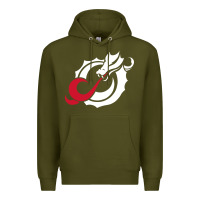 Army Green MSUM Dragons, Gear Premium Hoodie - linhVisuals