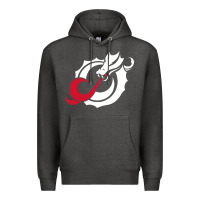 Charcoal Heather MSUM Dragons, Gear Premium Hoodie - linhVisuals