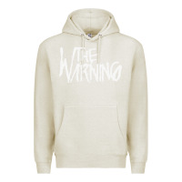 Oatmeal Heather THE WARNING Premium Hoodie - linhVisuals