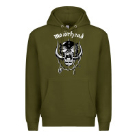 Army Green MUSIC ROCK Premium Hoodie - linhVisuals