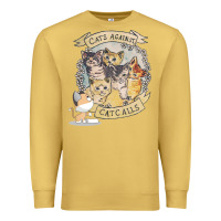 Antique Gold Cats Against Cat Calls Premium Sweatshirt - Bettercallsaul