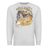 Dove Grey Cats Against Cat Calls Premium Sweatshirt - Bettercallsaul