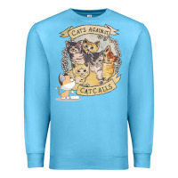 Ocean Blue Cats Against Cat Calls Premium Sweatshirt - Bettercallsaul