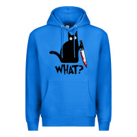 True Royal Halloween Cat With Knife What Premium Hoodie - linhVisuals